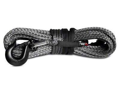 Rugged Ridge 25/64-Inch x 94-Foot Dark Gray Synthetic Winch Line; 19,310 lb.