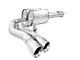Stainless Works Turbo Chambered Dual Exhaust System; Performance Connect; Middle Side Exit (09-18 6.2L Silverado 1500)