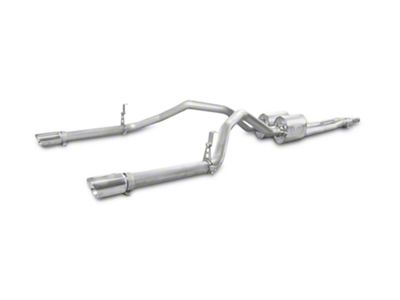 Stainless Works Turbo Chambered Dual Exhaust System; Factory Connect; Rear Exit (07-18 5.3L Silverado 1500)