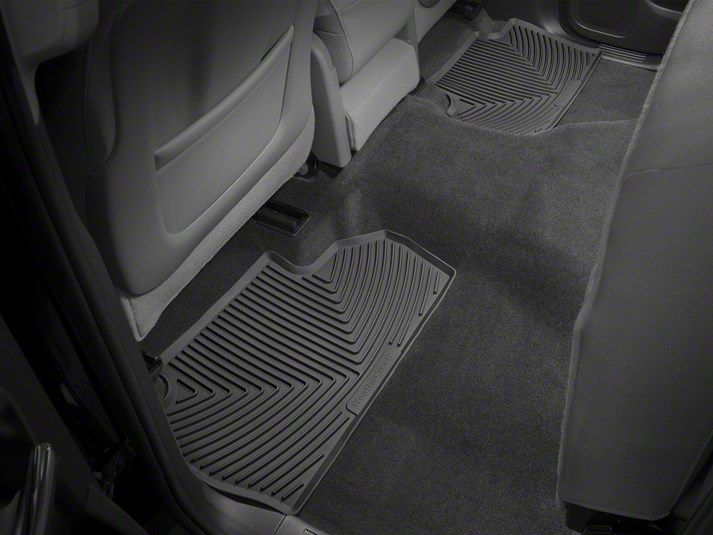 Weathertech Silverado All Weather Rear Rubber Floor Mats Black
