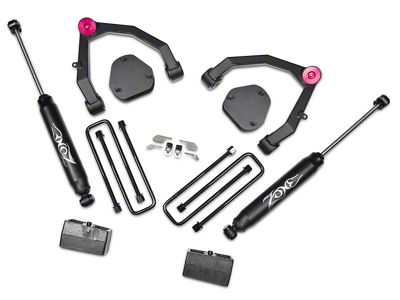 Zone Offroad 3.50-Inch Adventure Series UCA Lift Kit with Shocks (07-13 2WD Silverado 1500)