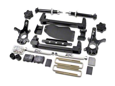 Zone Offroad 4.50-Inch IFS Suspension Lift Kit with Shocks (07-13 4WD Silverado 1500, Excluding Hybrid)