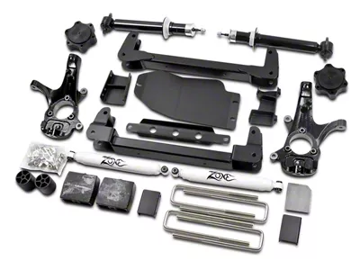 Zone Offroad 6.50-Inch IFS Suspension Lift Kit with Shocks (07-13 4WD Silverado 1500, Excluding Hybrid)