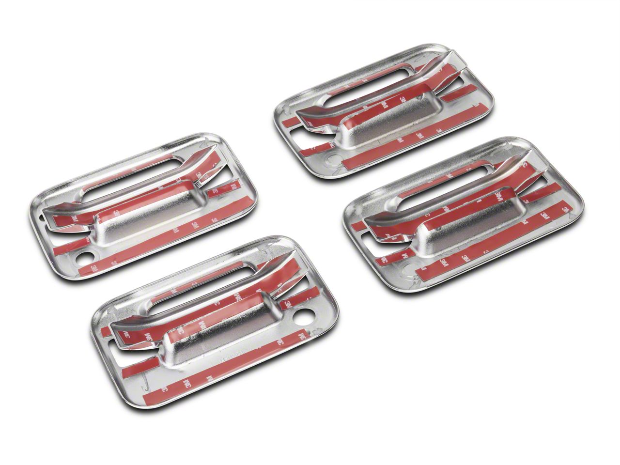 CheroCar 4-Pack White Door Handle Bowl Covers For Ford F-150 Crew Cab 2004-2014 – Exterior Trim