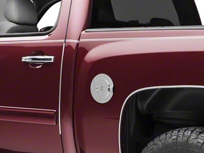 RedRock Fuel Door Cover; Chrome (07-13 Silverado 1500)