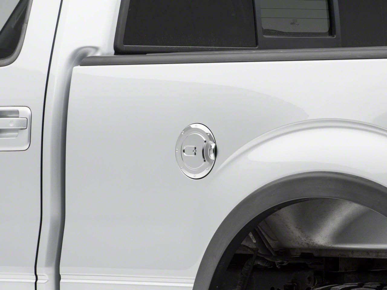 RedRock F150 Fuel Door Cover; Chrome T537723 (0914 F150 Styleside
