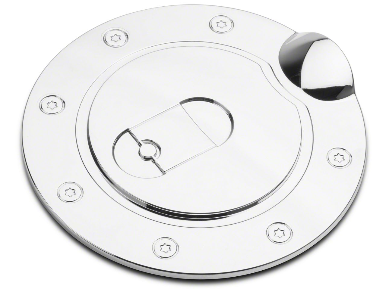 Chrome ABS Fuel Gas Door Cap Cover for 97-17 Ford Expedition 00-05 Excursion G9