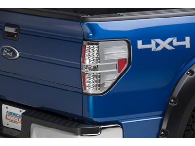 LED Tail Lights; Chrome Housing; Clear Lens (09-14 F-150 Styleside)