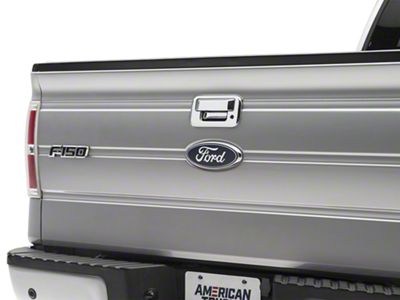Tailgate Handle Cover; Chrome (04-14 F-150)
