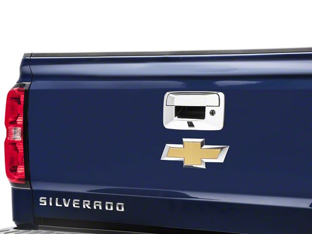 Tailgate Handle Cover; Chrome (14-15 Silverado 1500)