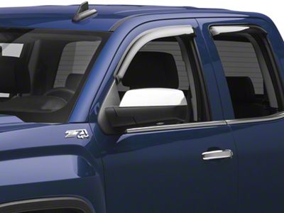 Top Half Standard Mirror Covers; Chrome (14-18 Sierra 1500)