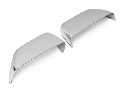 RedRock Top Half Mirror Covers for Towing Mirrors; Chrome (15-17 F-150 w/ Towing Mirrors)