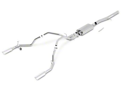 Borla S-Type Dual Exhaust System with Polished Tips; Rear Exit (11-13 6.2L Silverado 1500)