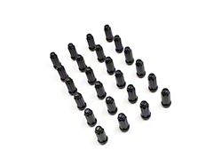 Black 6-Spline Lug Nut Kit; 14mm x 1.5; Set of 24 (99-24 Silverado 1500)