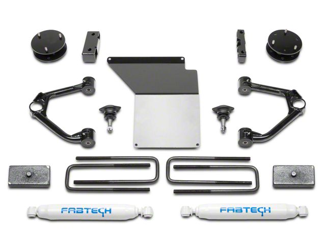 Fabtech 3-Inch Budget Lift Kit with Shocks (07-13 2WD/4WD Silverado 1500)