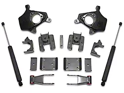 Max Trac Lowering Kit with Lowering Spindles; 2-Inch Front / 4-Inch Rear (07-13 2WD/4WD Silverado 1500)