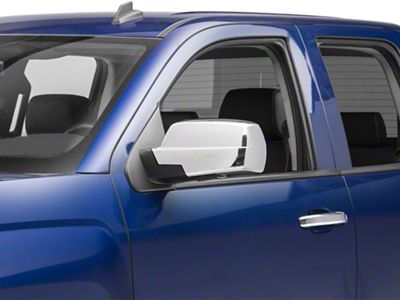 Putco Standard Mirror Covers; Chrome (14-18 Silverado 1500)