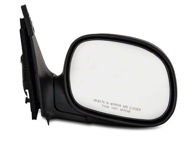 OE-Style Replacement Powered Non-Heated Foldaway Side Mirror; Passenger Side; Black Cap (97-02 F-150)