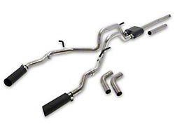 C&L Dual Exhaust System with Black Tips; Side/Rear Exit (04-08 5.4L F-150)