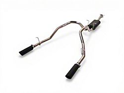 C&L Dual Exhaust System with Black Tips; Rear Exit (19-24 5.7L RAM 1500 w/ Factory Dual Exhaust)