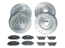 C&L Super Sport HD 6-Lug Brake Rotor and Pad Kit; Front and Rear (19-26 RAM 1500, Excluding RHO & TRX)