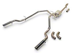 C&L Dual Exhaust System with Polished Muffler and Polished Tips; Side Exit (14-18 5.3L Silverado 1500)