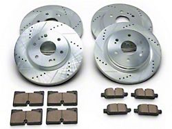 C&L Super Sport HD 6-Lug Brake Rotor and Pad Kit; Front and Rear (21-26 Tahoe, Excluding Police)