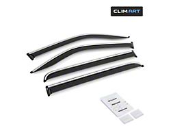 Tape-On Window Deflectors with Chrome Trim (19-23 RAM 1500 Crew Cab)