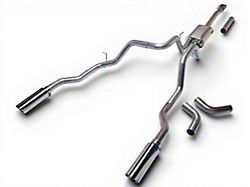 C&L Dual Exhaust System with Polished Muffler and Polished Tips; Side/Rear Exit (09-10 4.6L F-150)