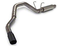 C&L 4-Inch Single Exhaust System with Black Tip; Side Exit (14-26 6.4L RAM 2500)