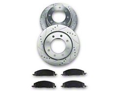C&L Super Sport HD 8-Lug Brake Rotor and Pad Kit; Rear (19-26 RAM 2500)