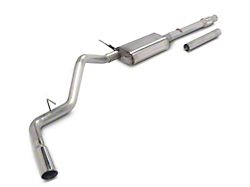 C&L Single Exhaust System with Polished Tip; Side Exit (10-16 5.3L Sierra 1500)