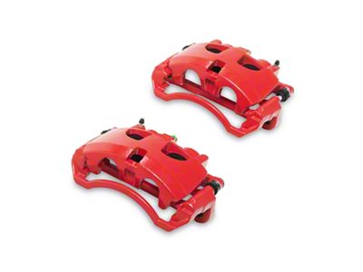 C&L Performance Series Front Brake Calipers; Red (11-19 Sierra 2500 HD)