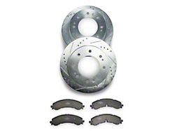 C&L Super Sport HD 8-Lug Brake Rotor and Pad Kit; Front (20-26 Sierra 2500 HD)