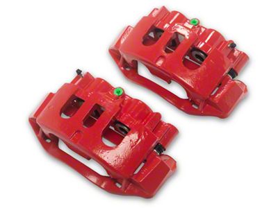 C&L Performance Series Rear Brake Calipers; Red (11-19 Sierra 3500 HD SRW)