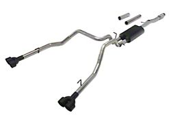 C&L Dual Exhaust System with Black Tips; Rear Exit (19-26 5.3L Silverado 1500 w/ Factory Dual Exhaust)
