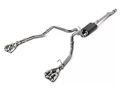 C&L Dual Exhaust System with Polished Tips; Rear Exit (19-24 5.3L Silverado 1500 w/ Factory Dual Exhaust)