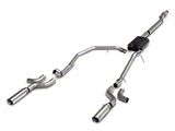C&L Dual Exhaust System with Polished Tips; Side Exit (14-18 5.3L Silverado 1500)