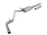 C&L Single Exhaust System with Polished Tip; Side Exit (10-16 5.3L Silverado 1500)