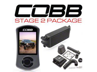 Cobb Stage 2 Power Package; Black (2020 3.5L EcoBoost F-150, Excluding Limited & Raptor)