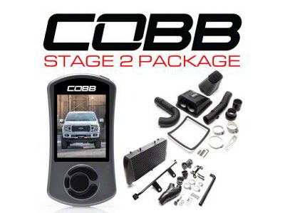 Cobb Stage 2 Power Package; Black (18-20 2.7L EcoBoost F-150)