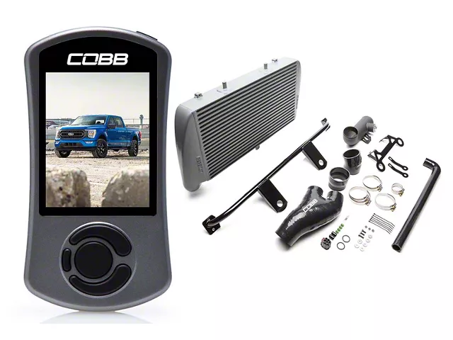 Cobb Stage 2 Power Package with Front Mount Intercooler; Silver (21-22 3.5L EcoBoost F-150, Excluding Raptor)