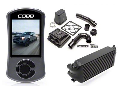 Cobb Stage 2 Power Package with TCM; Black (17-19 3.5L EcoBoost F-150, Excluding Raptor & 2019 Limited)