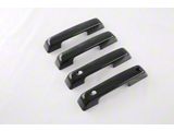 Door Handle Covers with Smart Key Cutout; Gloss Black (21-25 F-150 SuperCrew)