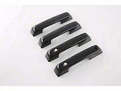 Door Handle Covers with Smart Key Cutout; Gloss Black (21-25 F-150 SuperCrew)