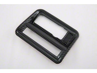 Cobra-Tek Headlight Switch Cover Trim; Carbon Fiber Print (21-25 F-150)