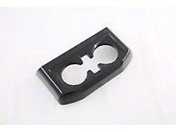 Cobra-Tek Interior Rear Cup Holder Cover Trim; Carbon Fiber Print (21-25 F-150 SuperCab, SuperCrew)
