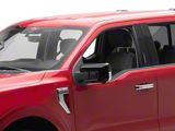 Mirror Covers; Gloss Black (21-26 F-150)