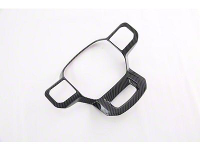 Cobra-Tek Steering Wheel Cover Trim; Carbon Fiber Print (21-25 F-150)