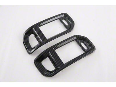 Cobra-Tek A/C Vent Cover Trim; Carbon Fiber Print (19-25 RAM 1500)